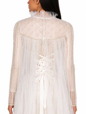 Off white after party wedding sequence dress with inner dress