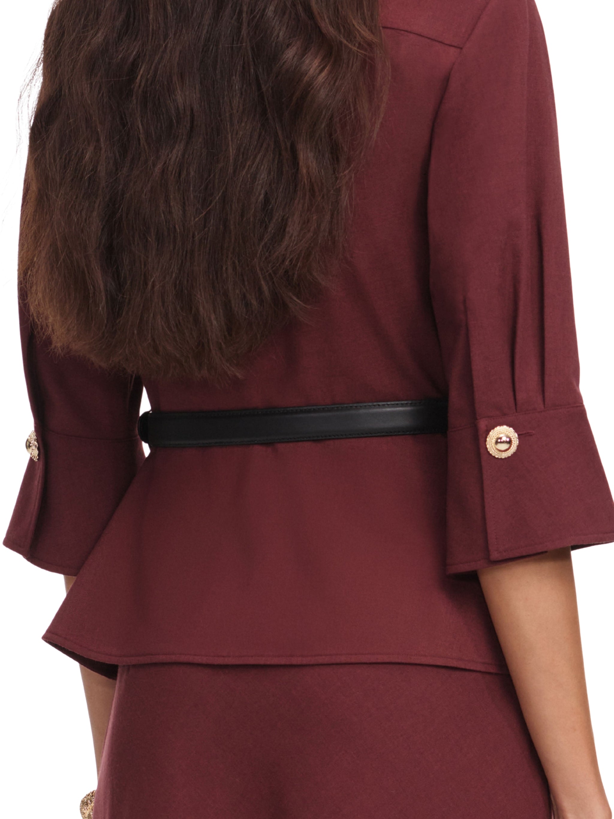 Brown twill maxi dress