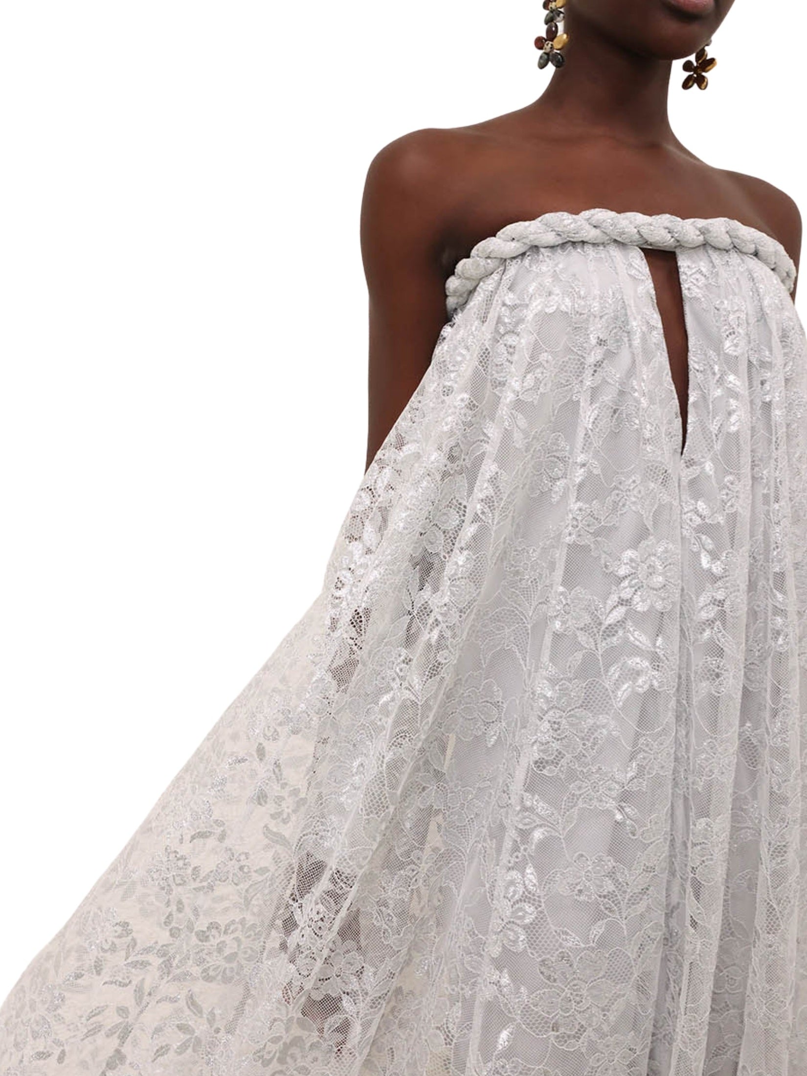 Carousel metallic twist gown