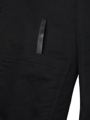 Black linen and cotton desert jacket