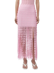 Brionne scalloped knit midi dress