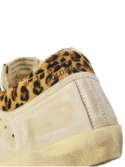 Super-Star Leather Sneakers with Horsy Leo Collar