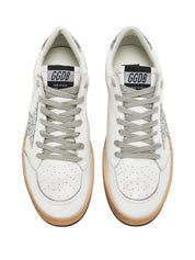 Women's Ball Star in nappa with white star and glitter heel tab