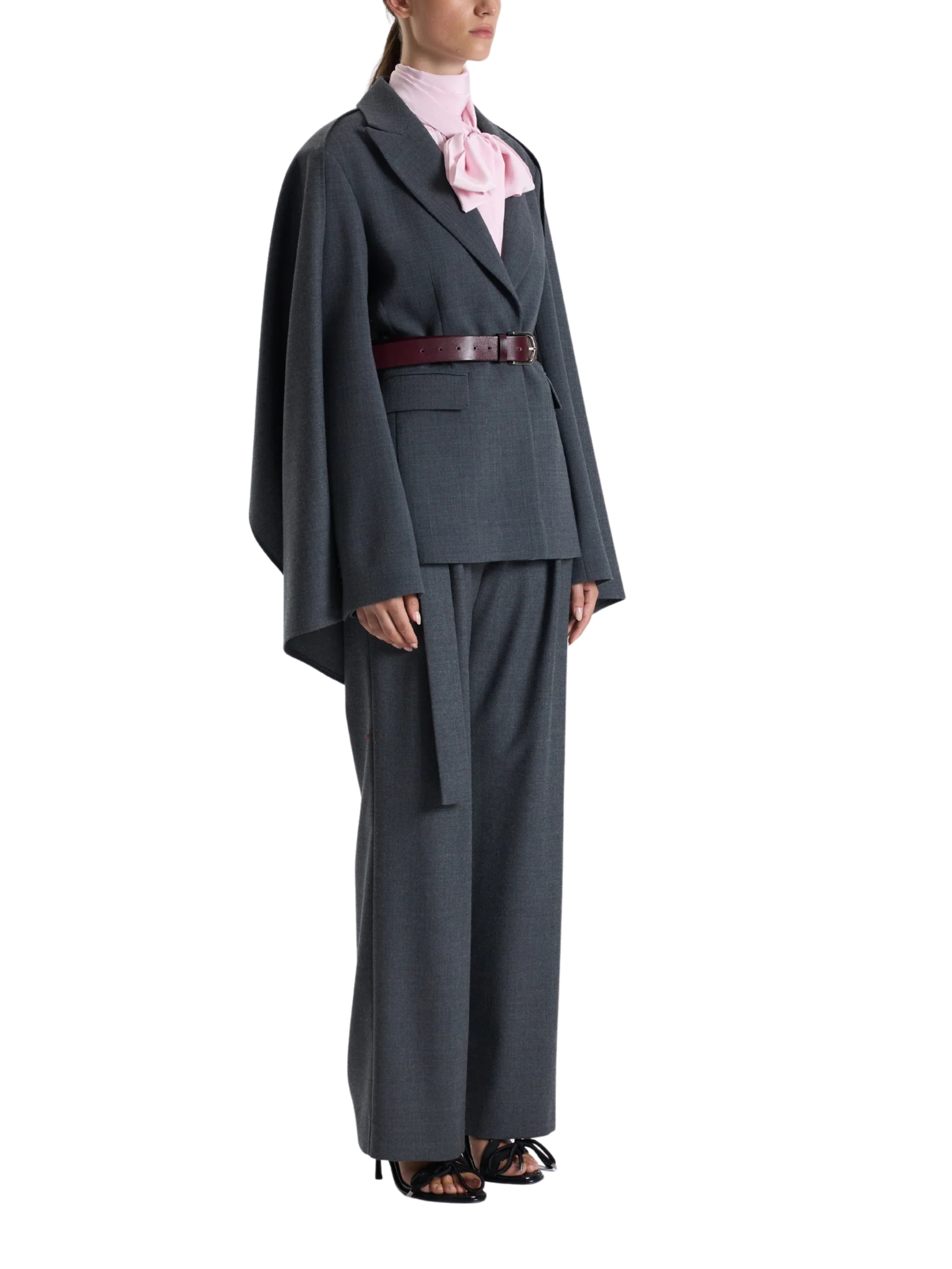 GREY CAPE DETAIL BLAZER