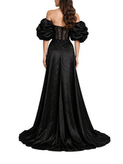 Satin-Crystal Dress