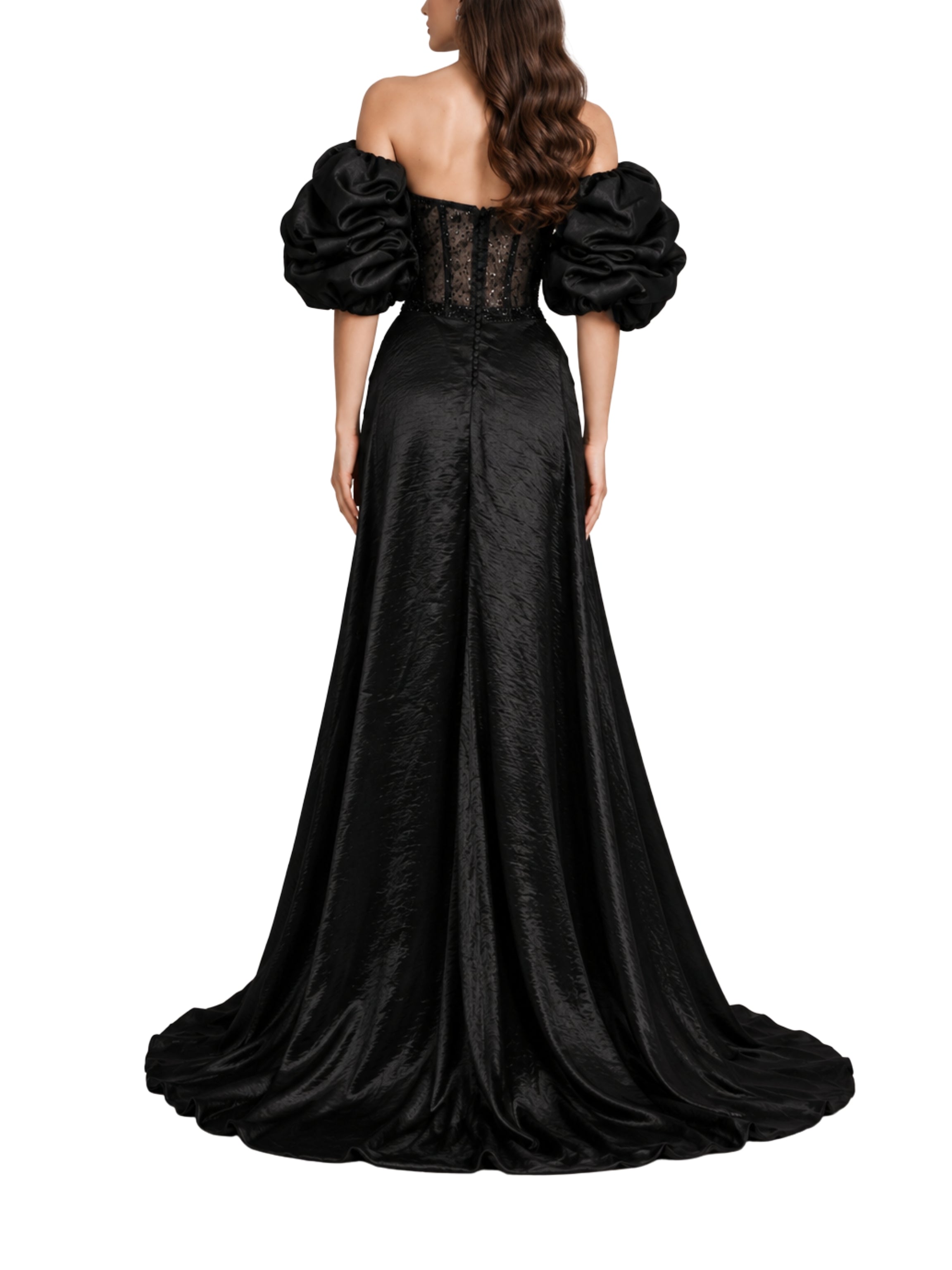 Satin-Crystal Dress
