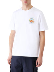 White Flower Court Icon Short Sleeve T‑Shirt