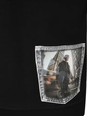 Hoodie zip signal black small 02