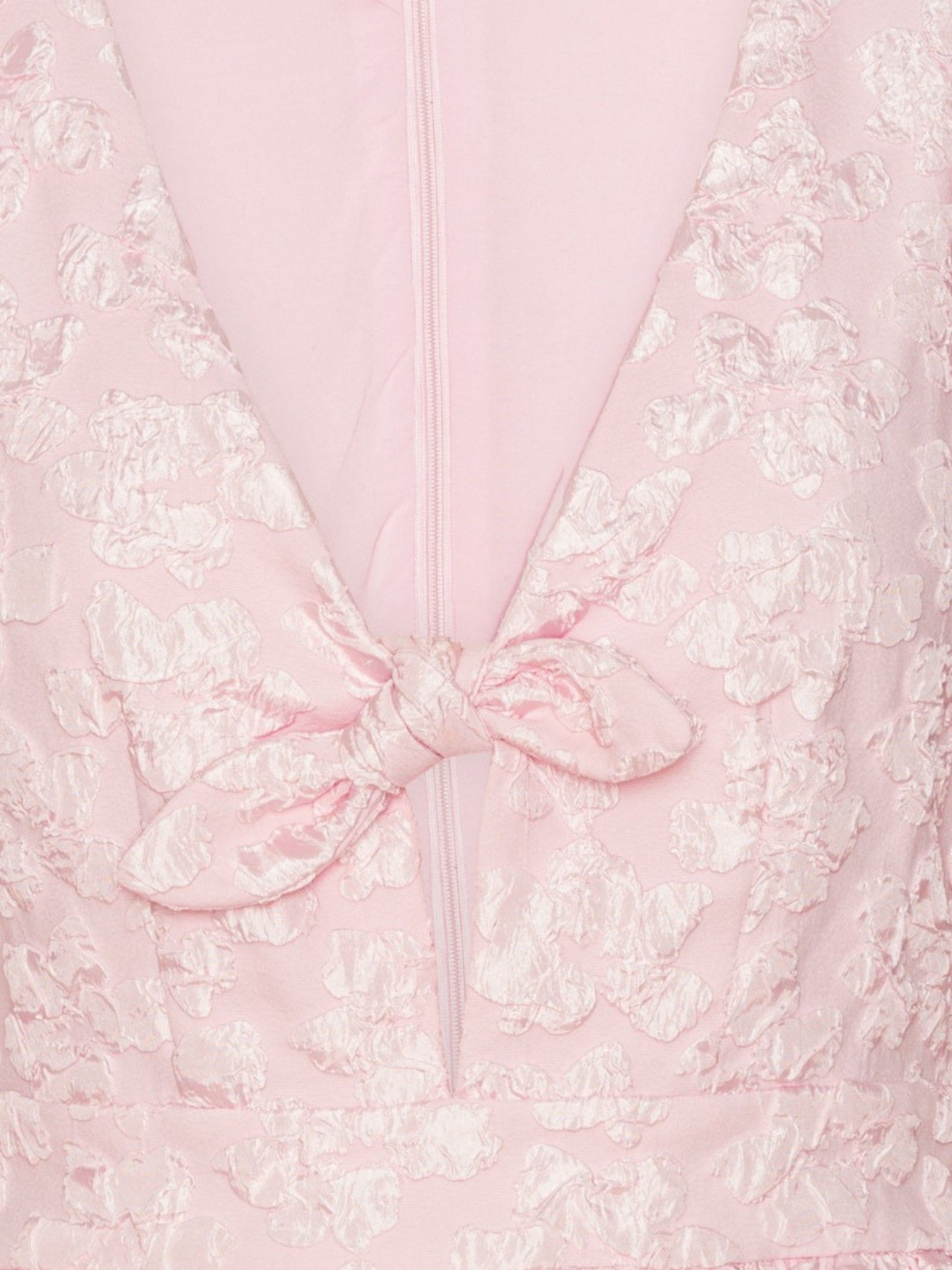 Jacquard puff sleeve top
