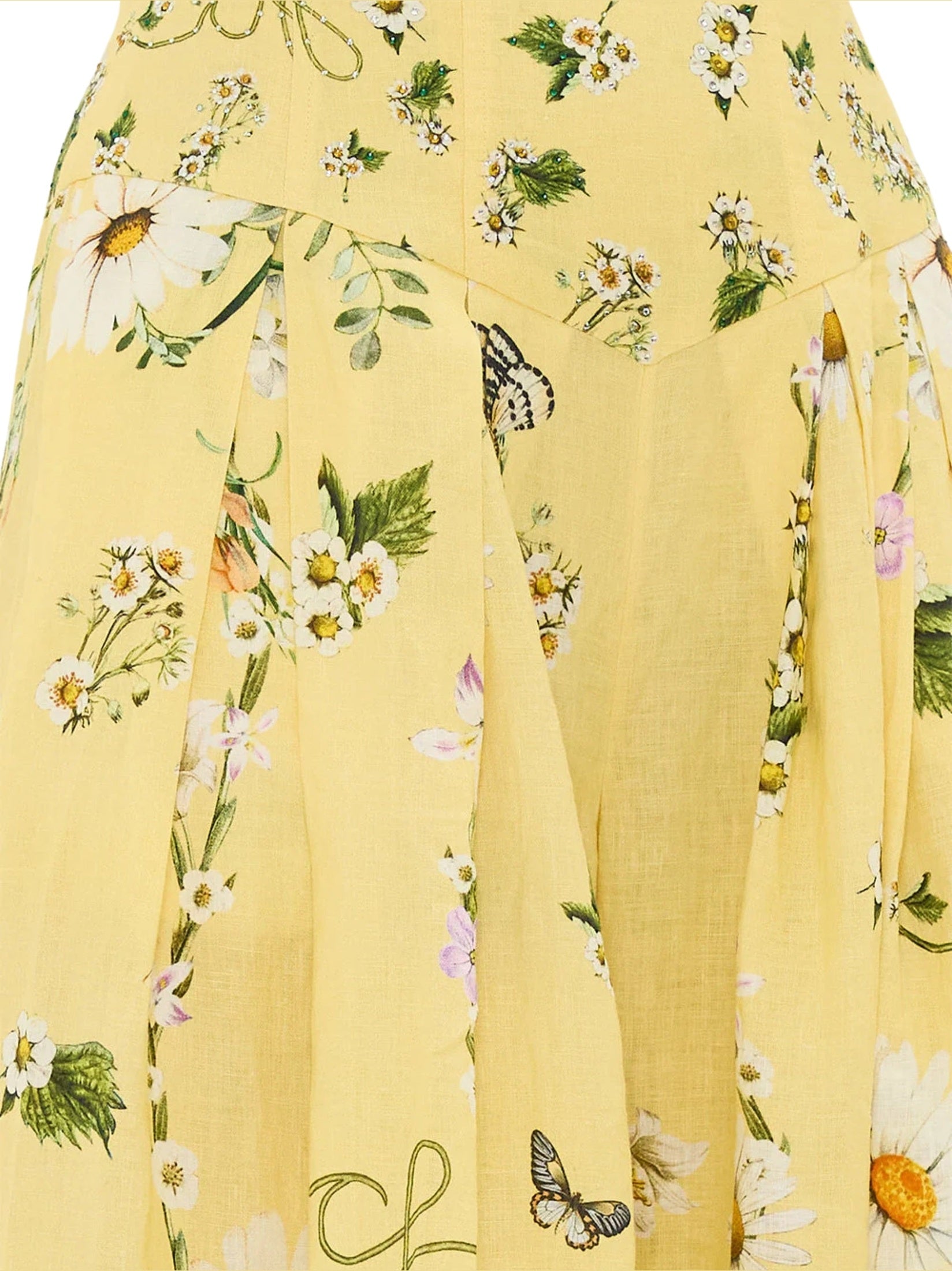 Corset waist wide leg pant