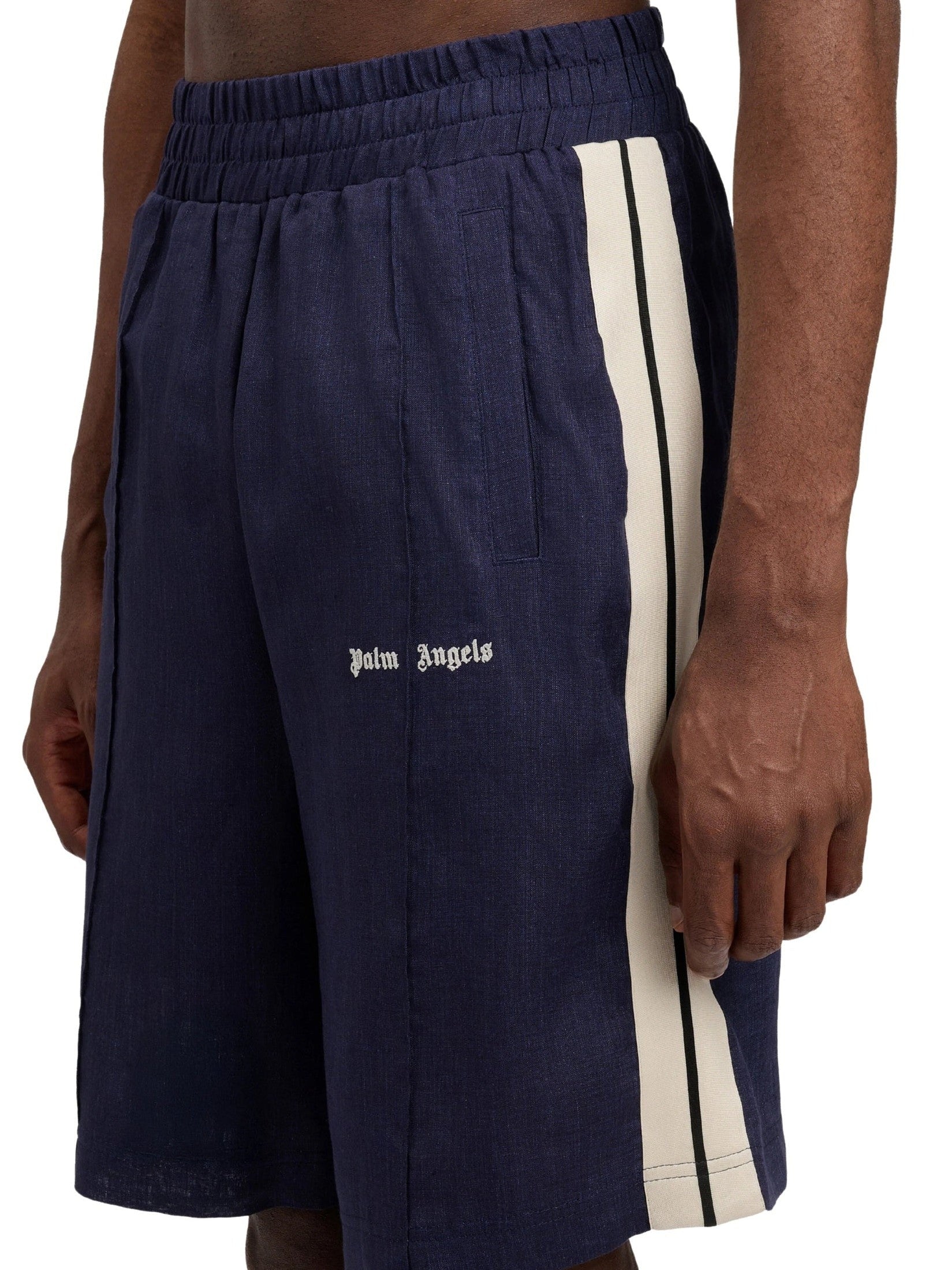 Classic logo linen track shorts