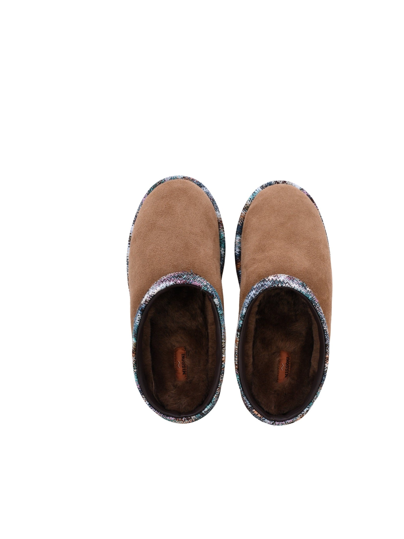 Beth sabot brown suede calfskin