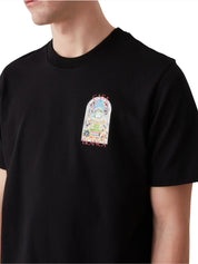 Black Tennis Landscape Short Sleeve T‑Shirt