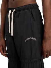 Curved logo draws cargo pants