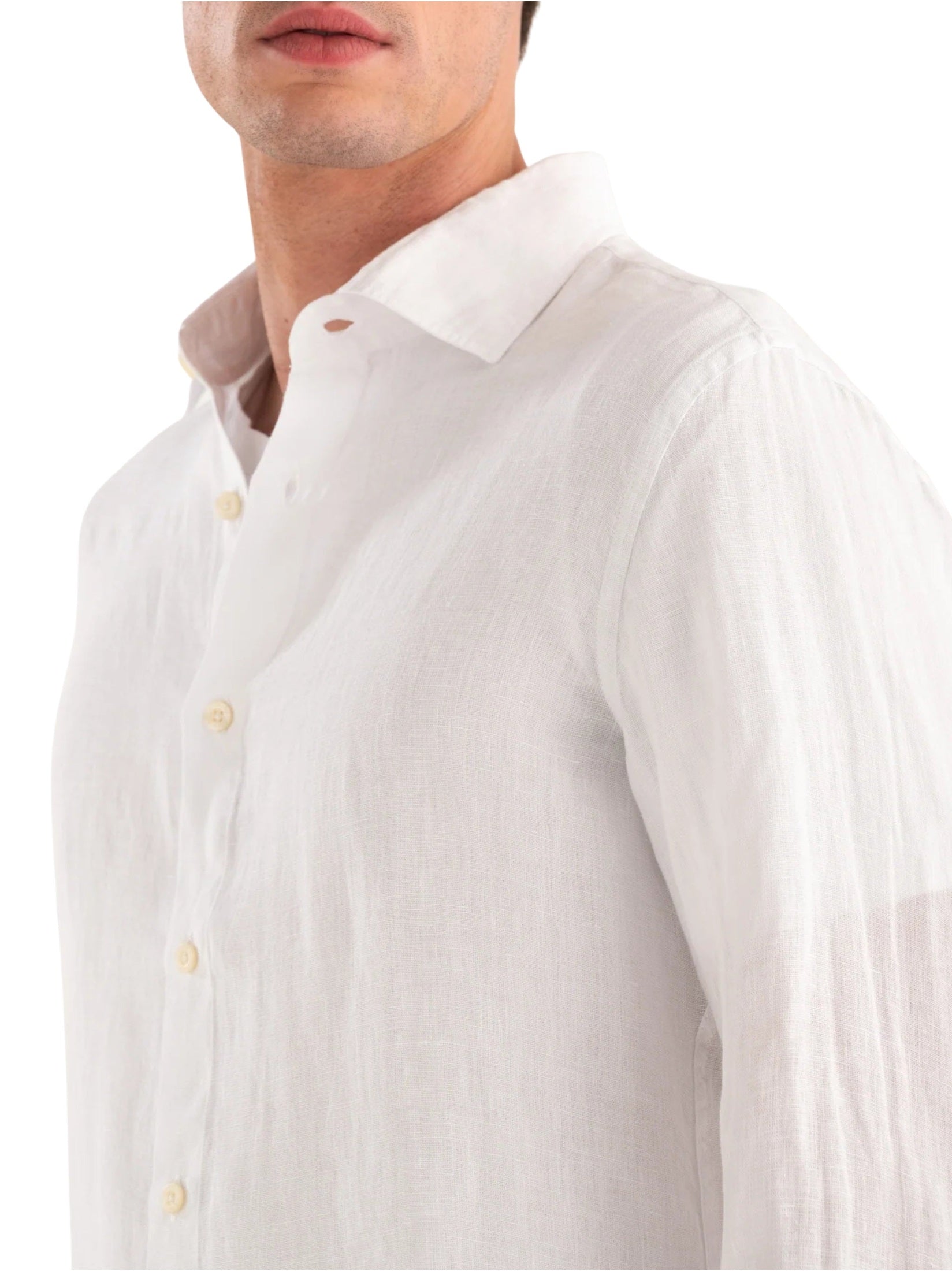 Long sleeve contemporary fit shirt