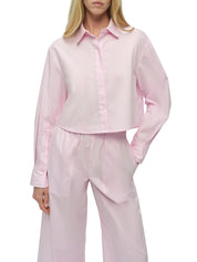 Renata cropped button down shirt