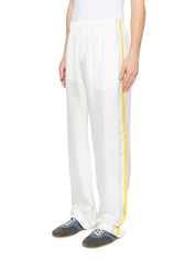 Tennis landscape silk twill trousers