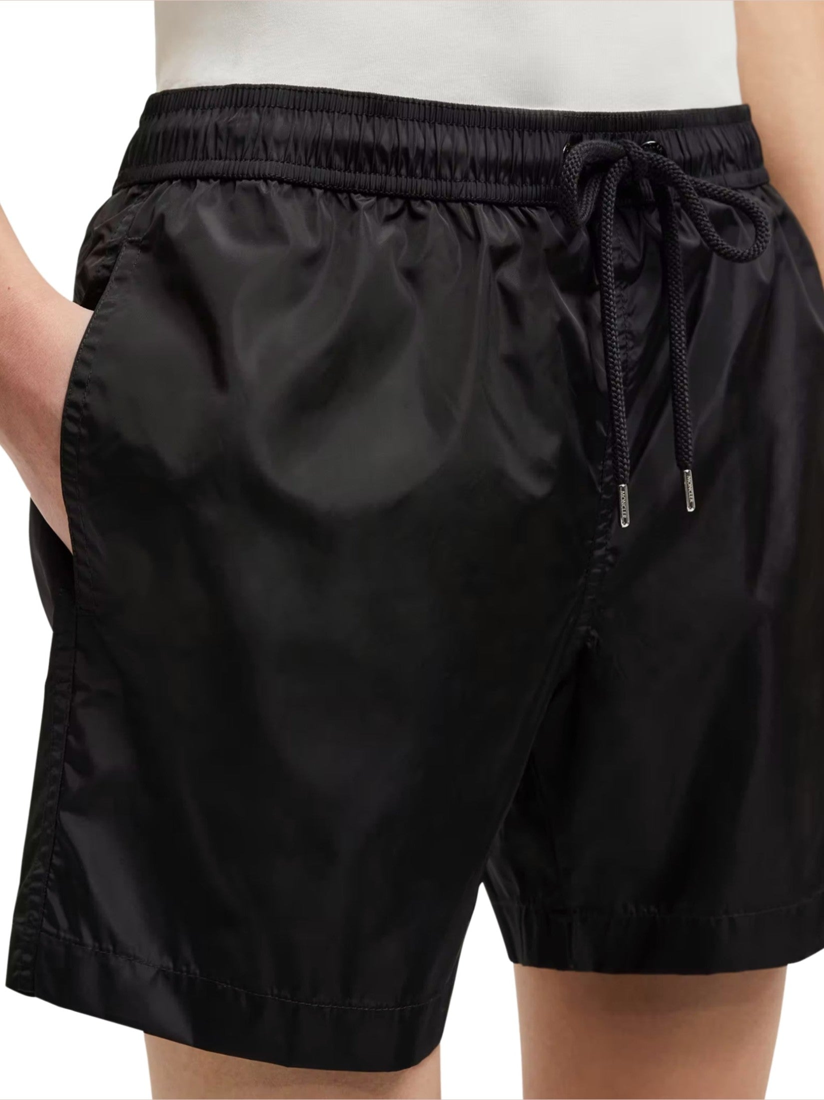 Logo patch swim shorts