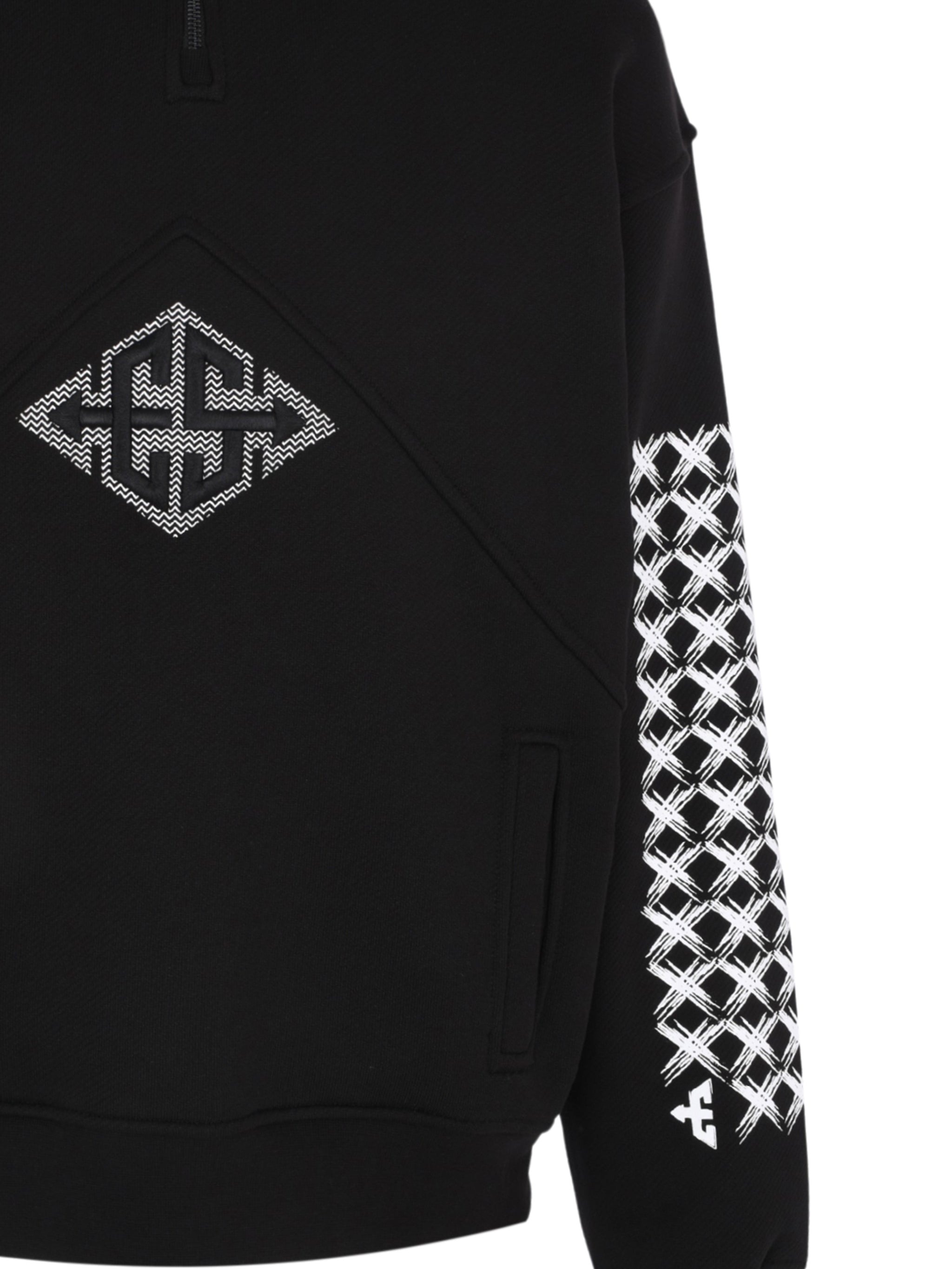 EXIT SOCIETY HALF ZIP CREWNECK