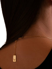 Sara necklace in sterling silver & 18k gold vermeil & rhodium