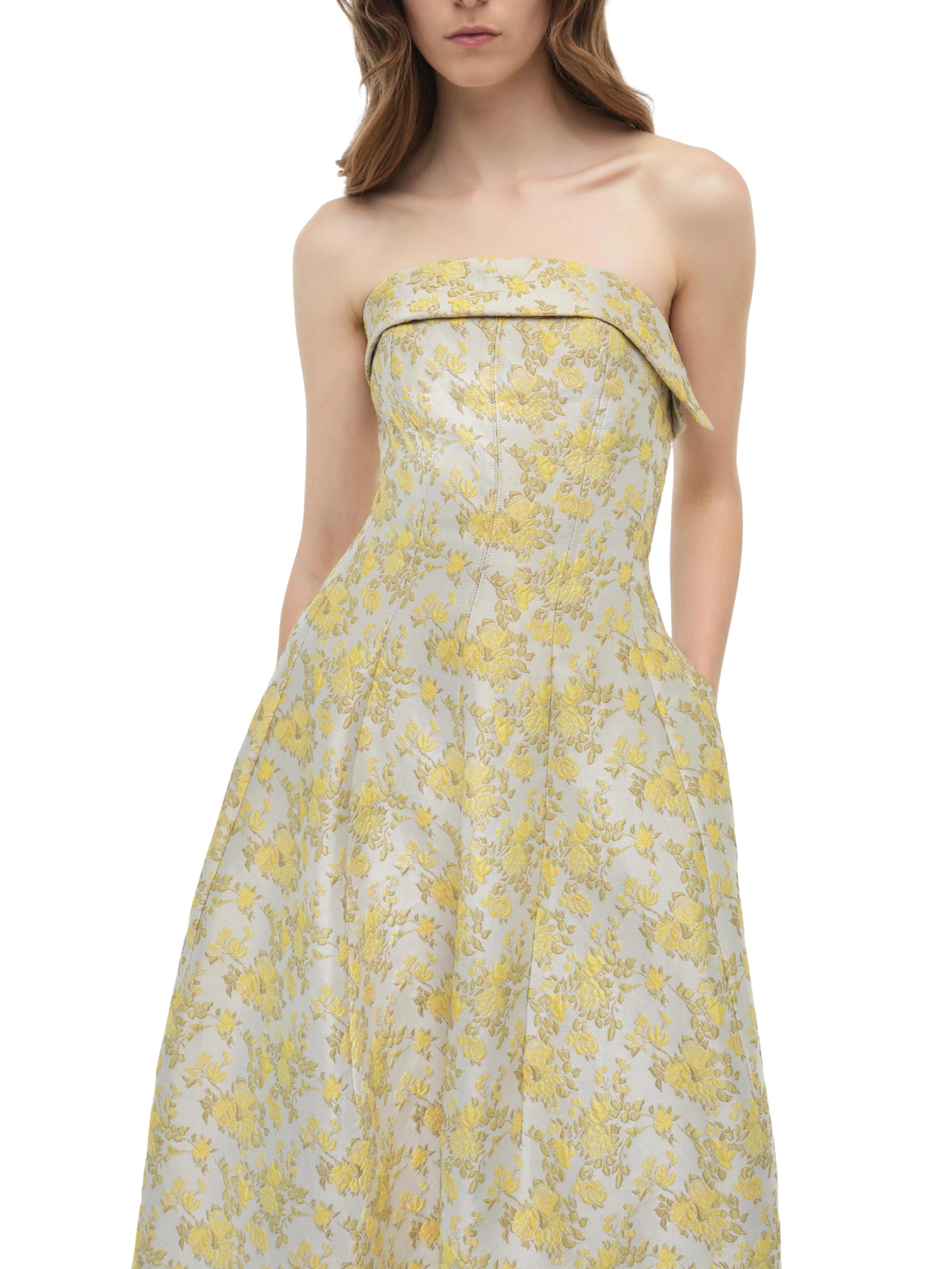 Octavia strapless gown