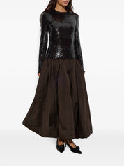 Sequins maxi bubble dress