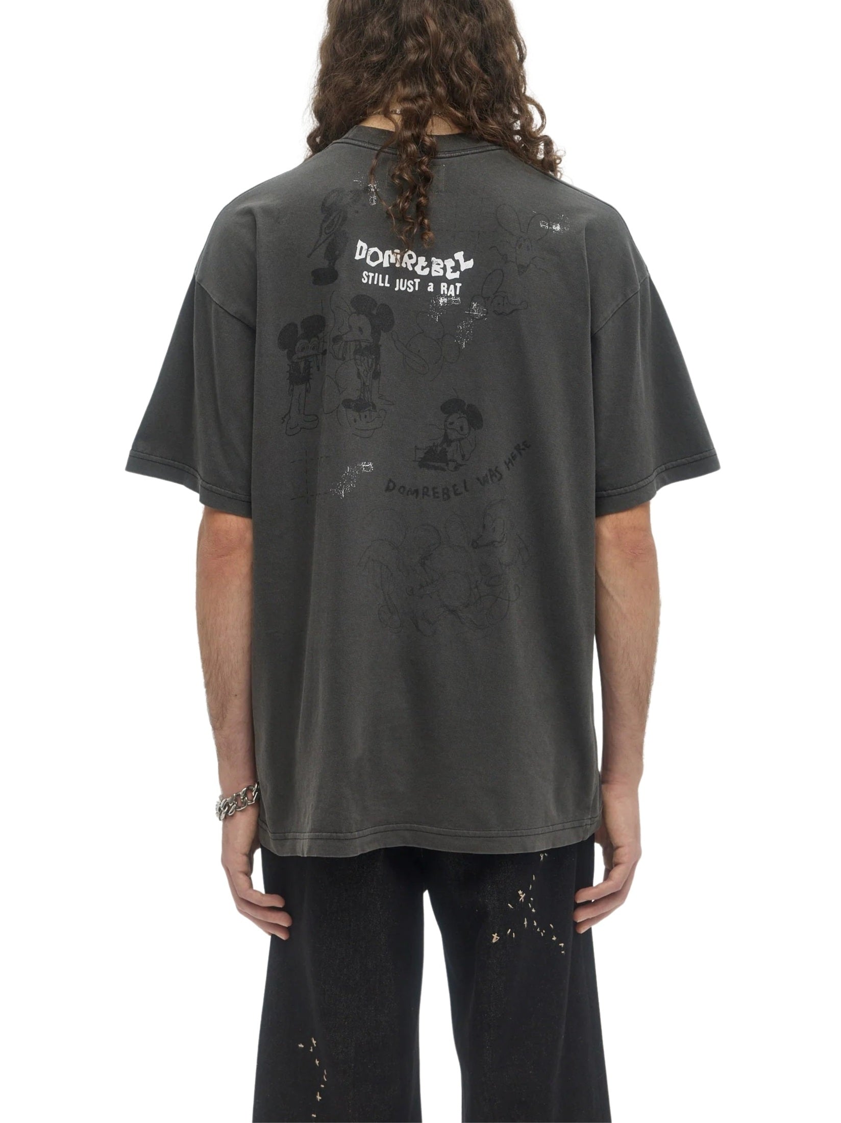 Spit t-shirt faded black