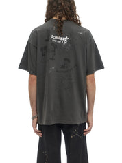 Spit t-shirt faded black