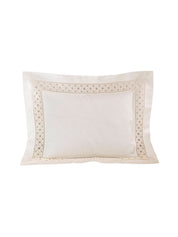 Lozenge lace sham 4b