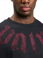 Big neck logo loose t-shirt