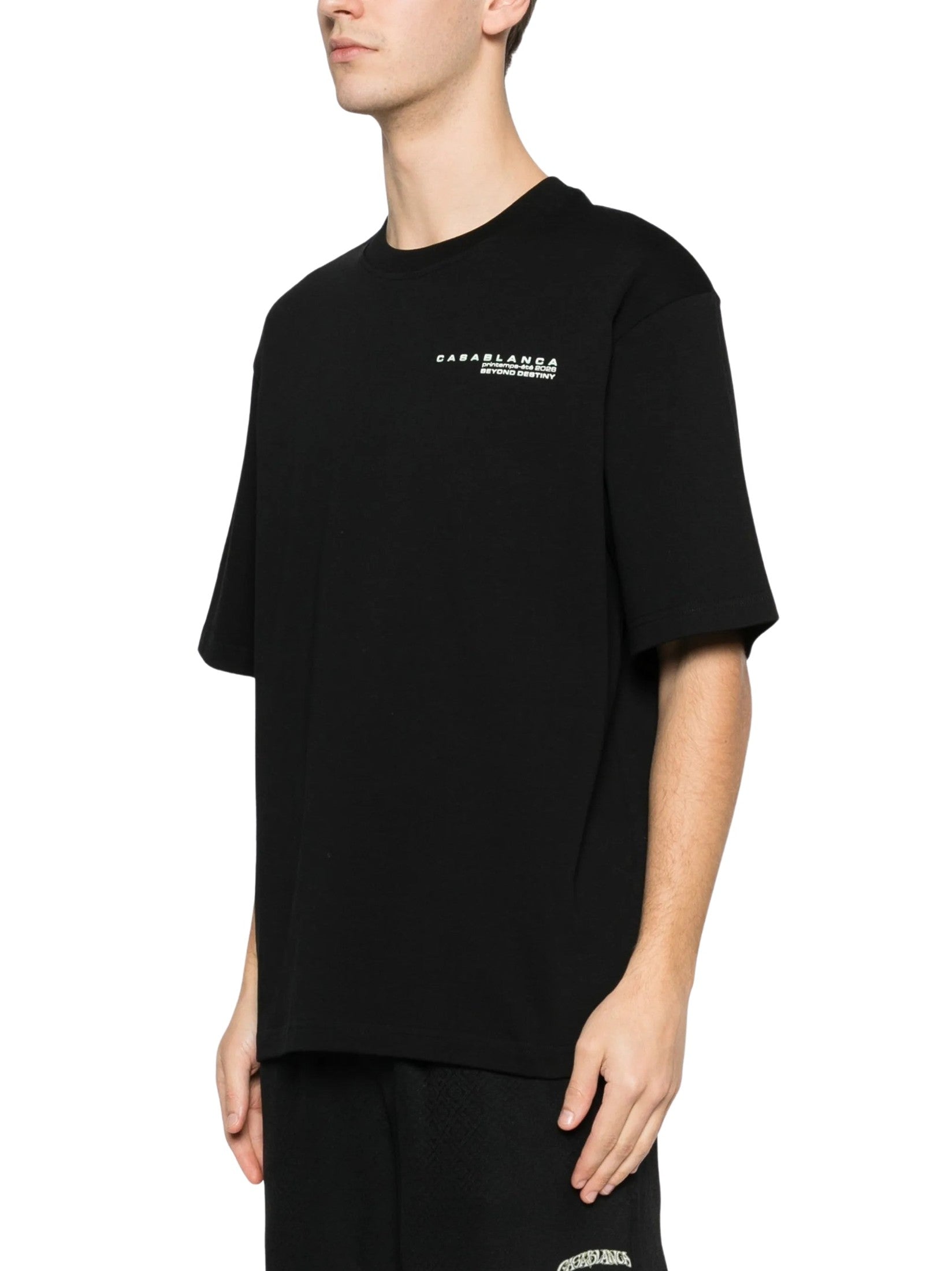 Glitch orchid oversized t-shirt