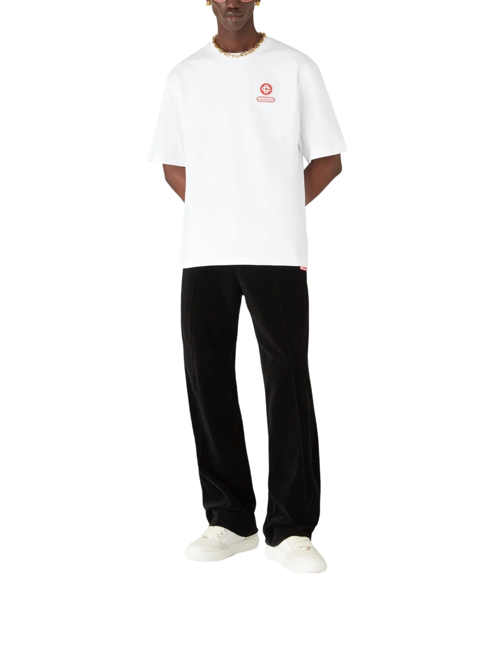 Casablanca logo patch oversized t-shirt