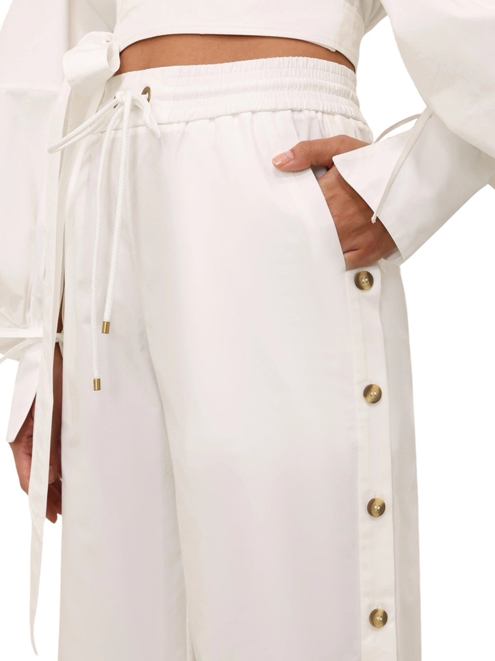 Rebellion poplin button pant