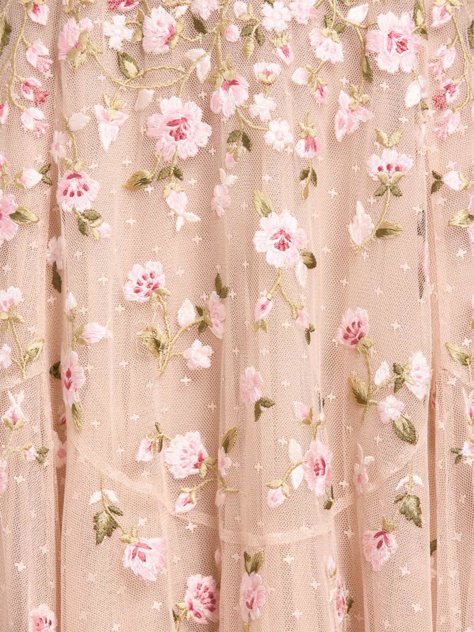 Sylvia rose round neck ankle gown
