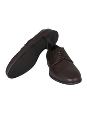 Lace up tumb.leat. dark brown