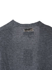 Charcoal grey long cuff cardigan