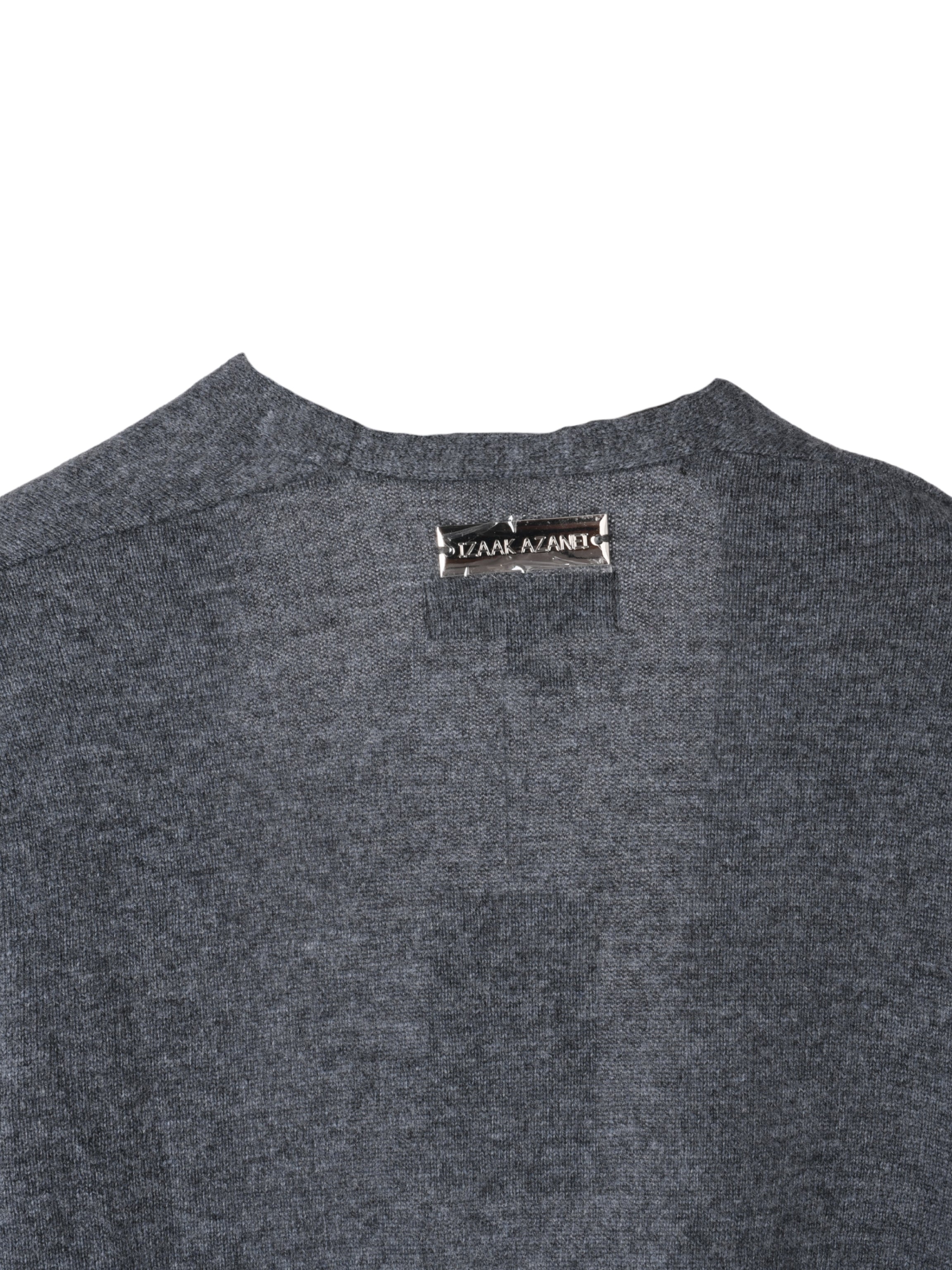 Charcoal grey long cuff cardigan