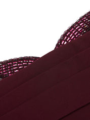 DIAMANTE CONTRAST BUST LIGHT CADY GOWN