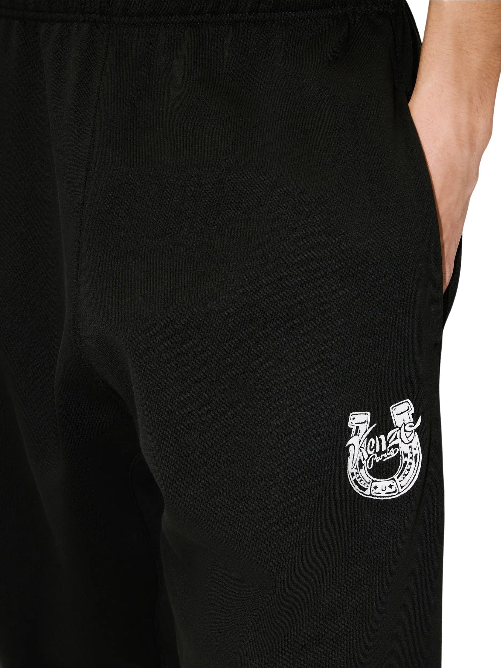 Lunar new year' embroidered straight jog pants in cotton