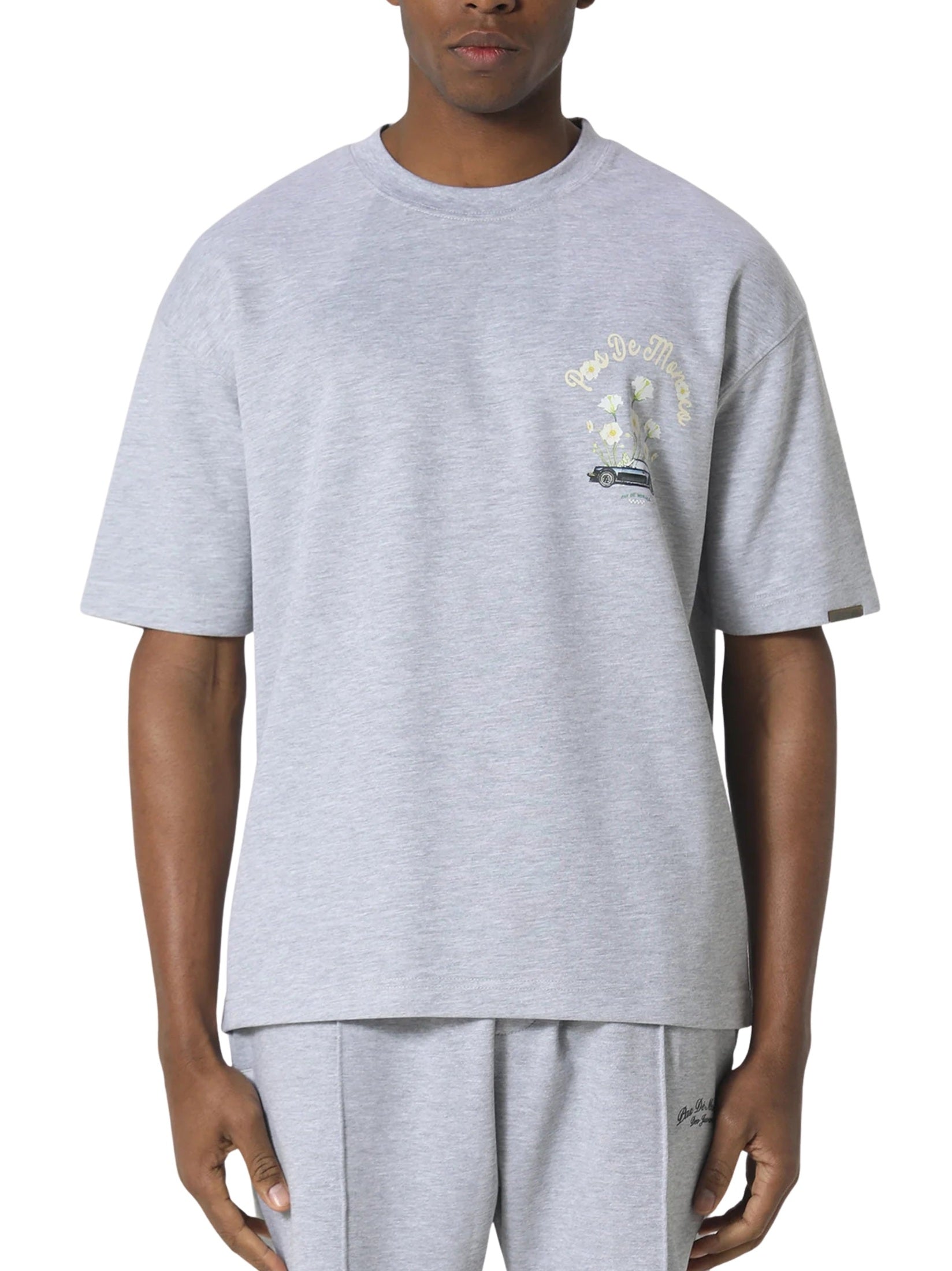 Pink reverie t-shirt marl grey
