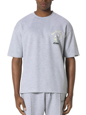 Pink reverie t-shirt marl grey