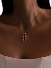 Ibex necklace in sterling silver & 18k gold vermeil and rhodium