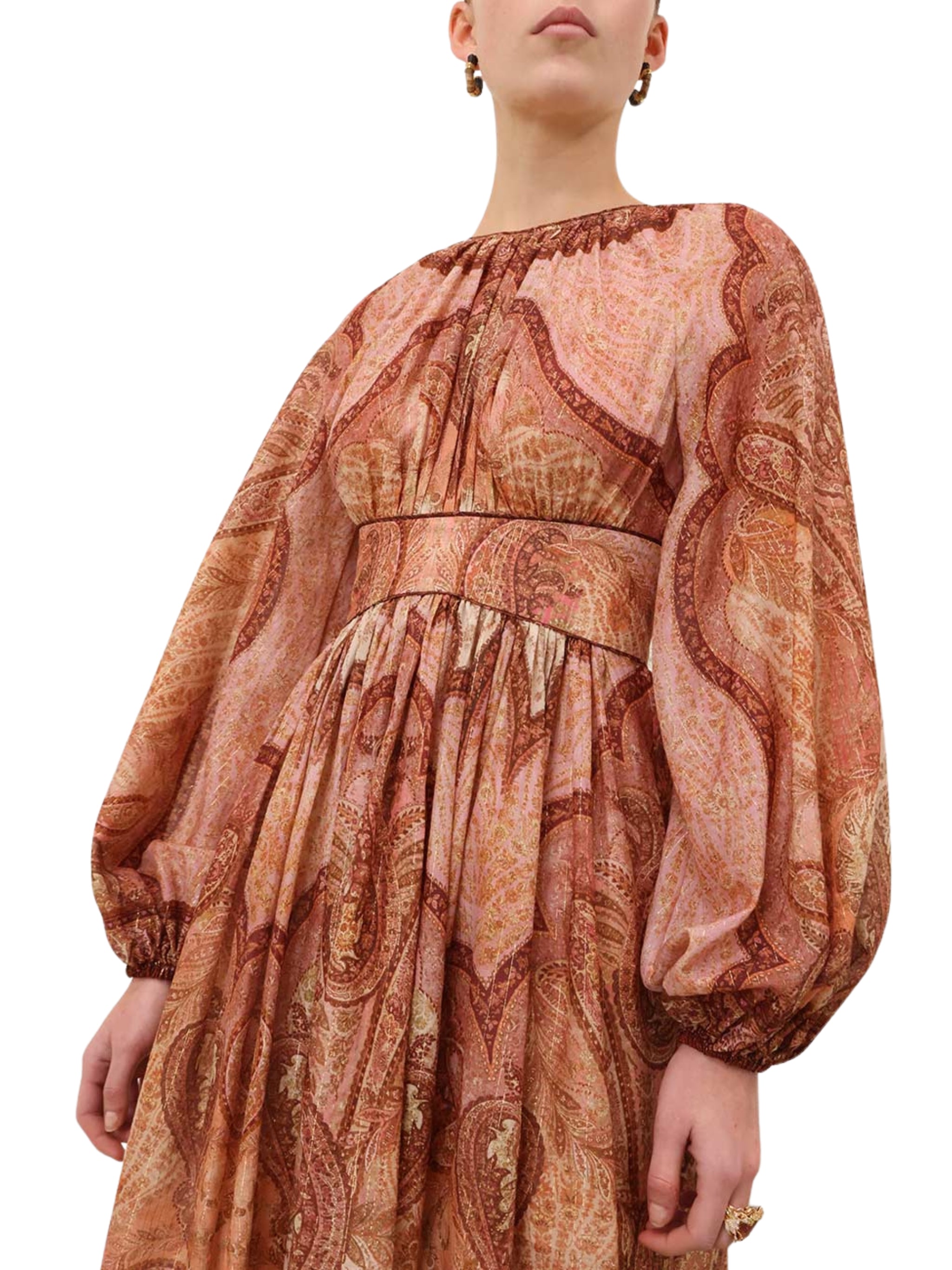 Wanderlust long sleeve midi