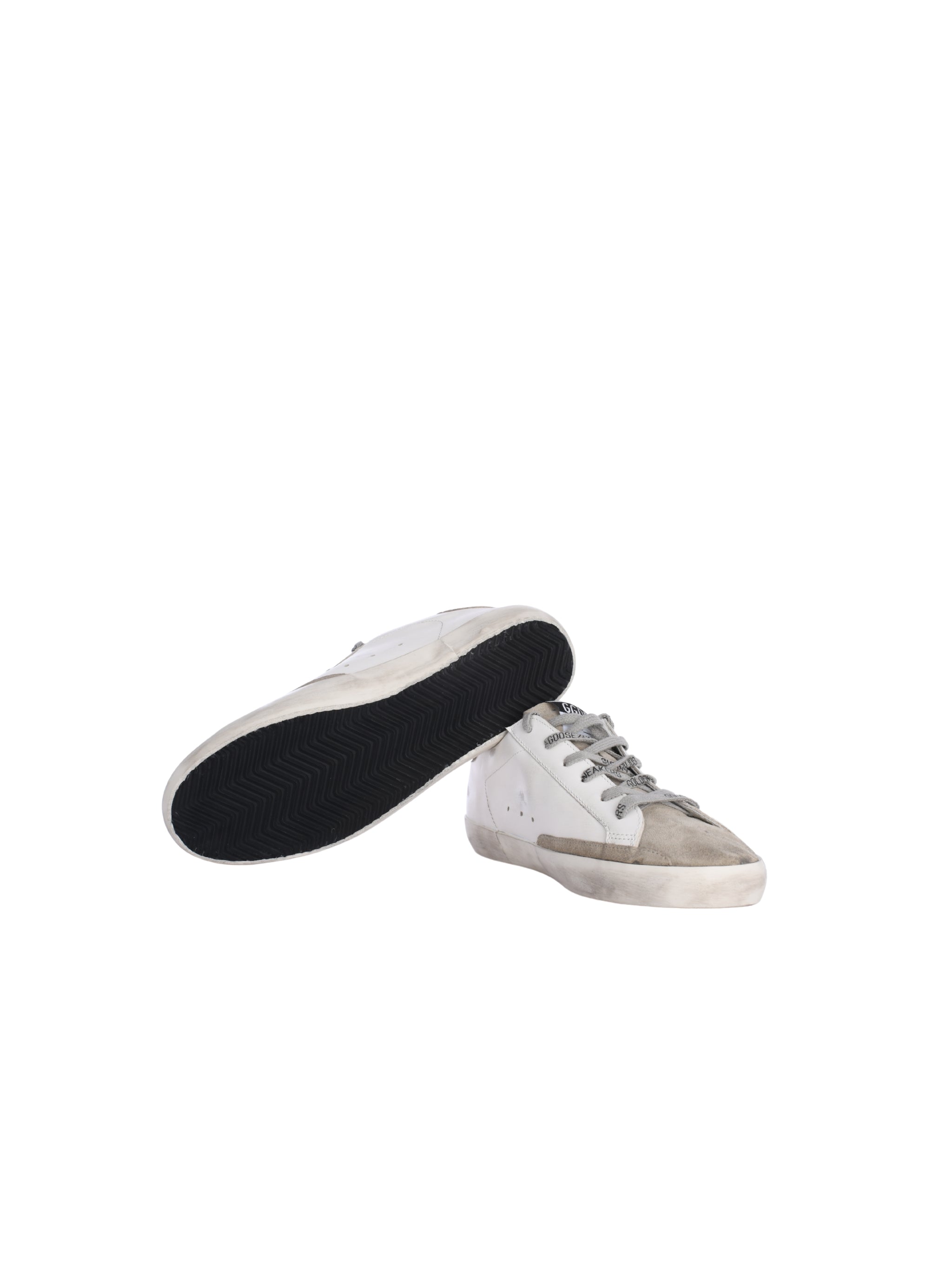 SUPER-STAR LEATHER UPPER SUEDE TOE ZEBRA HORSY STAR LAMINATED HEEL