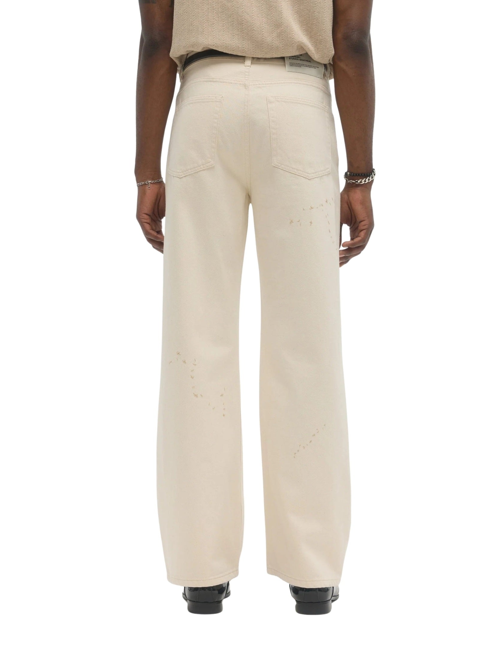 Jerk bootcut jeans beige