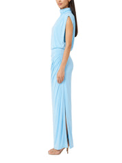 Vale draped jersey midi dress
