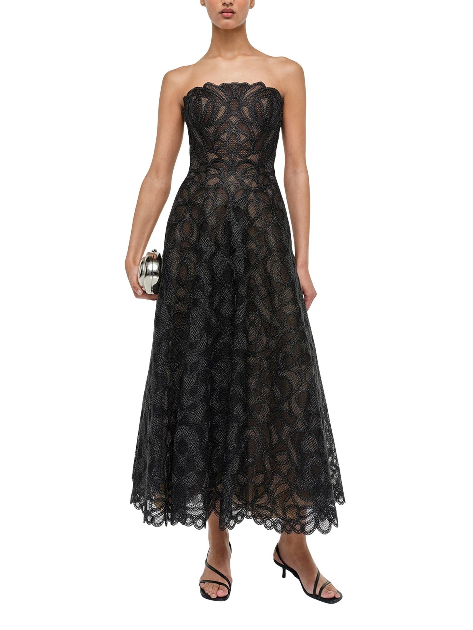 Elvina bustier midi dress