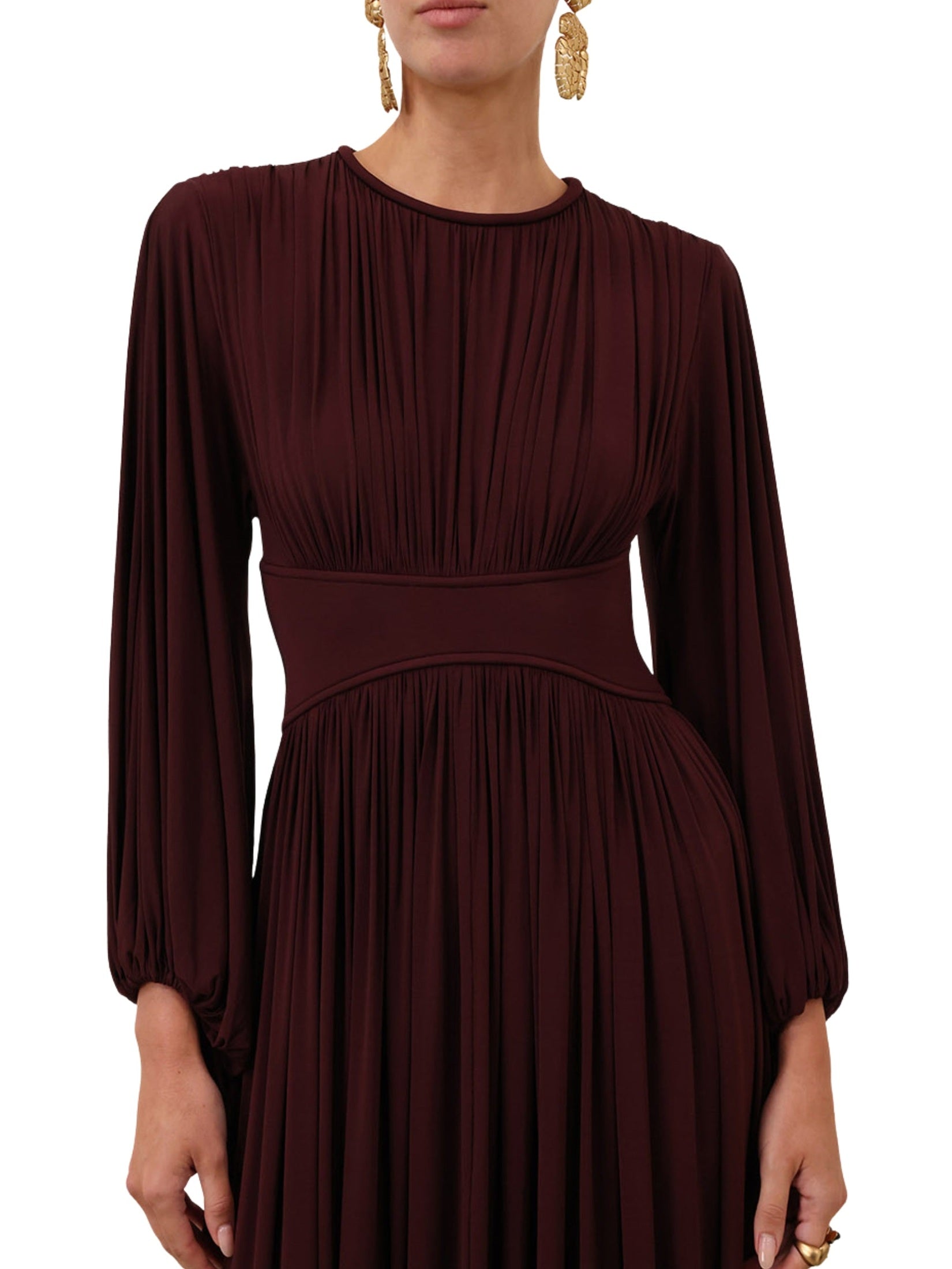 Luna billow maxi dress