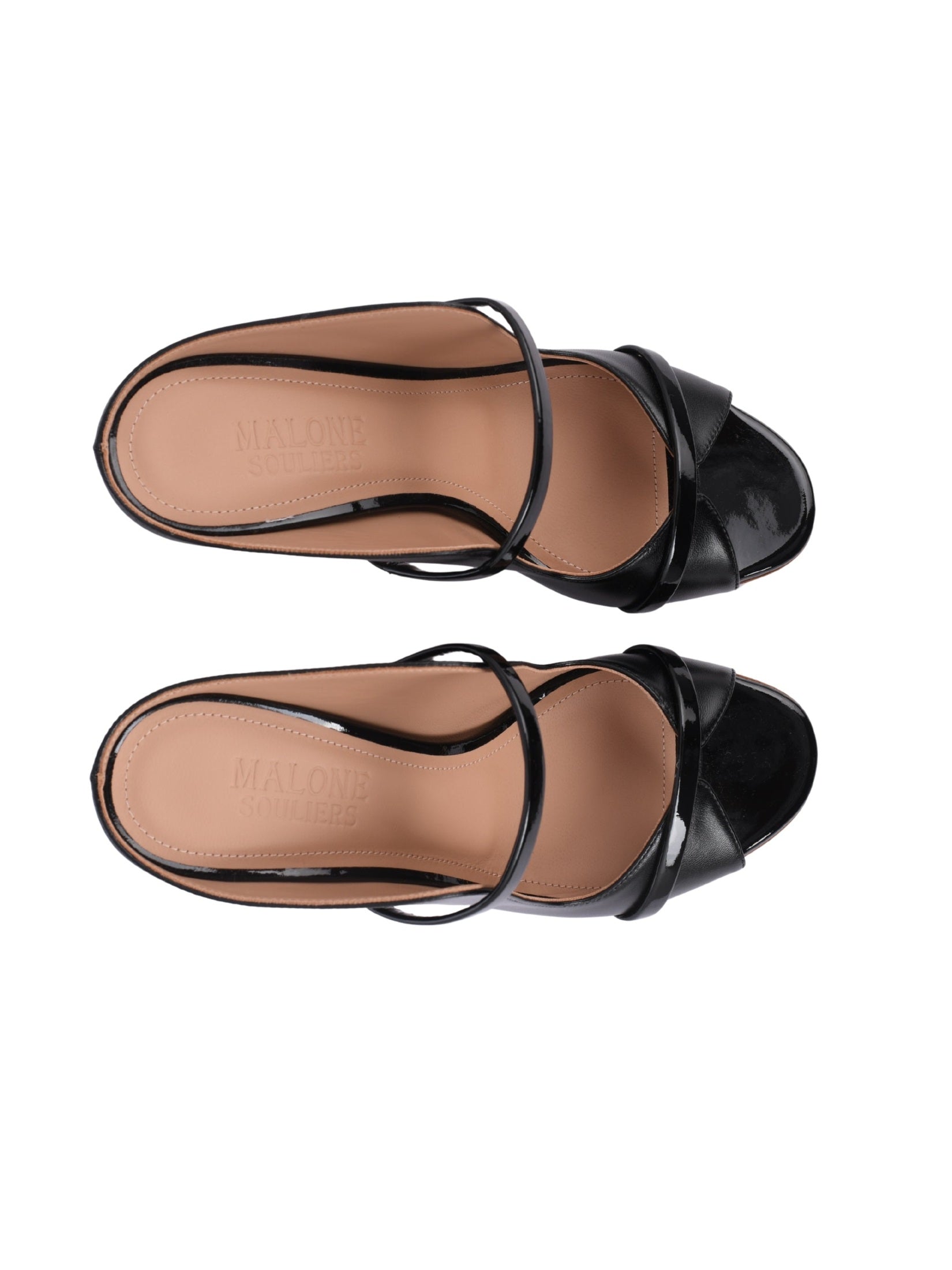 Norah 70 black studded leather heeled sandals