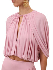 Alchemy caped blouse